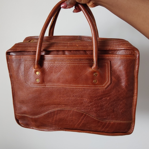 Orvis Bags Orvis Classic Bullhide Leather Briefcase Poshmark